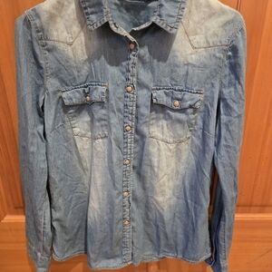 Denim Button Down Shirt